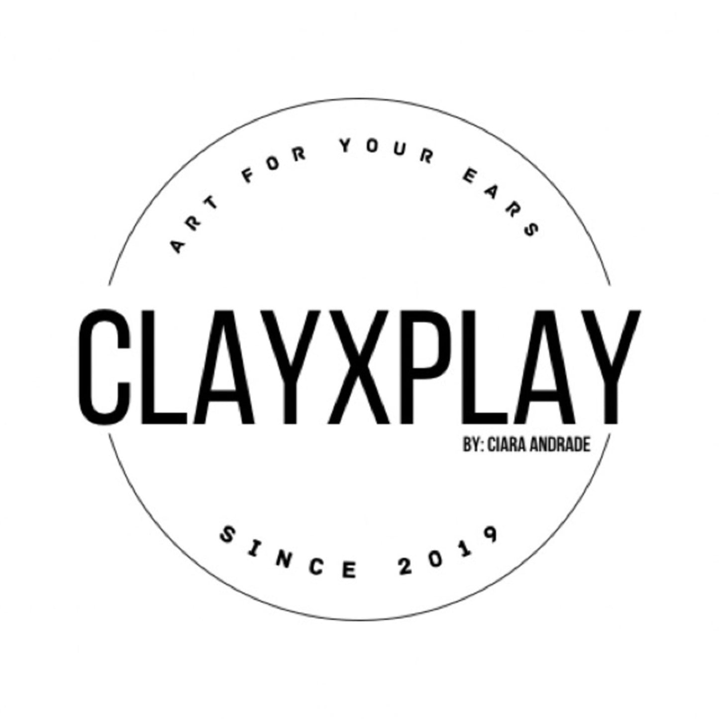 Sweater Weather Pink Glitter Polymer Clay Stud Earrings Handmade