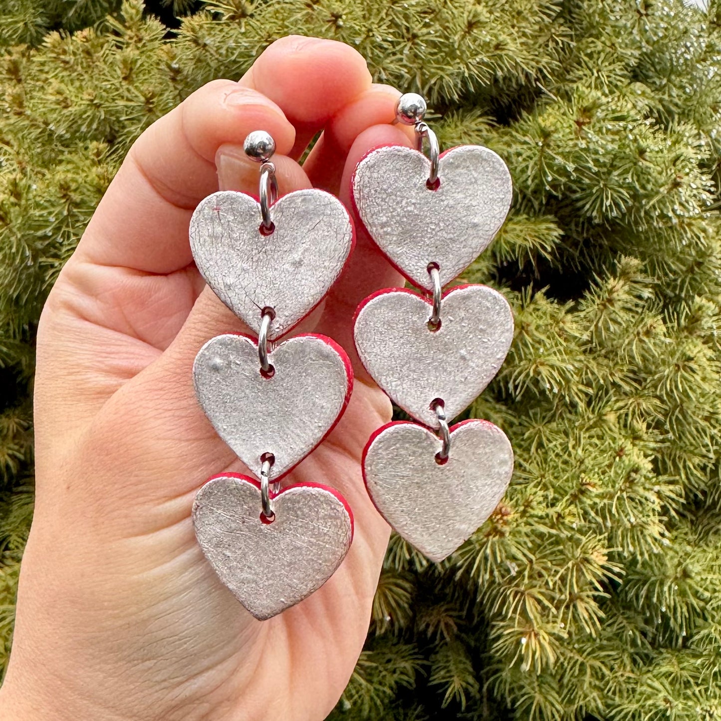 Heart Of Hope Sterling Silver Dangle Earrings