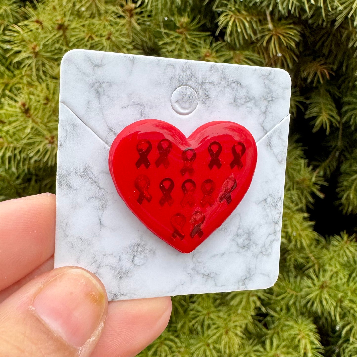 Heart of Hope Red Pin