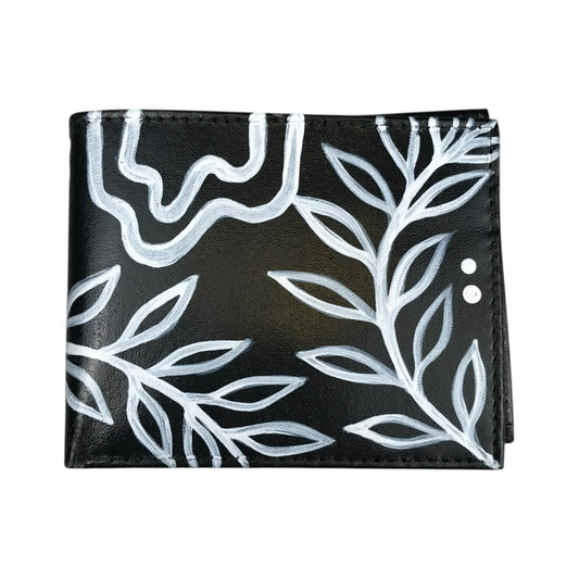 Rooted Hand Painted Leather Wallet