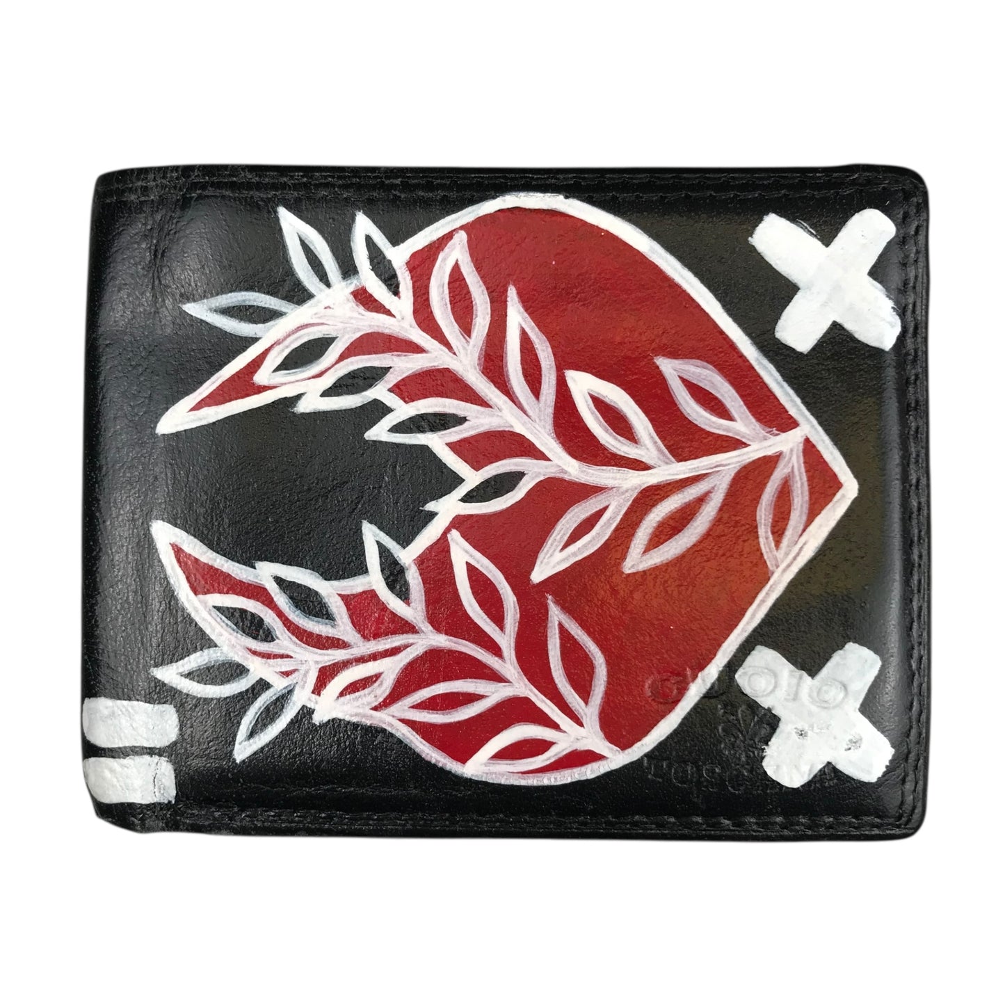 Rebel Hand Painted Leather Wallet