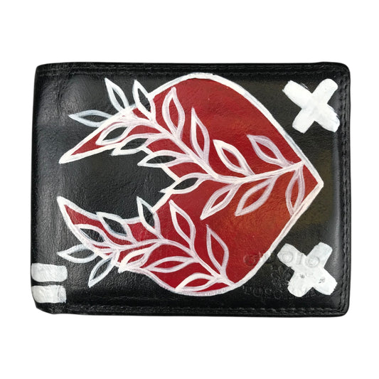 Rebel Hand Painted Leather Wallet