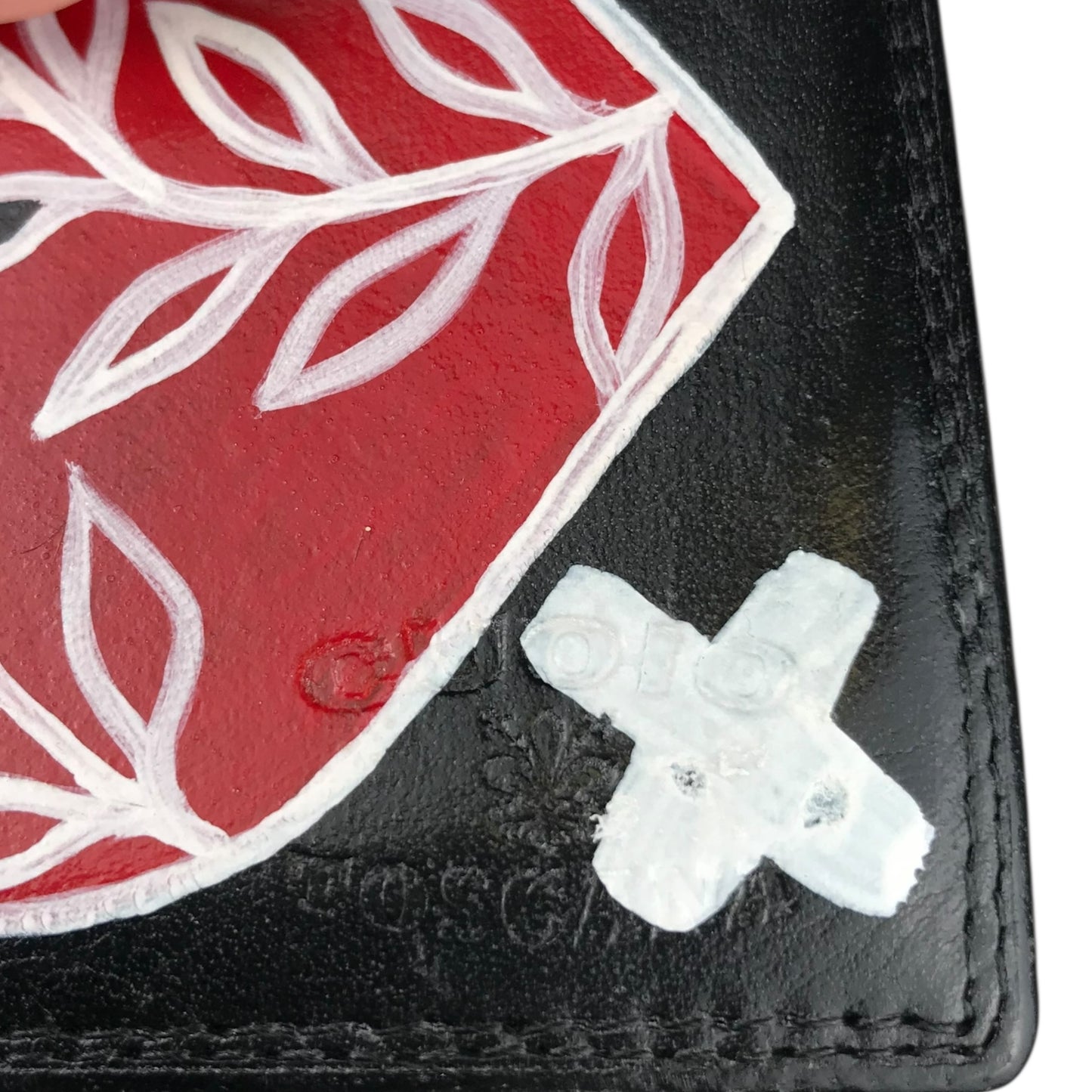 Rebel Hand Painted Leather Wallet