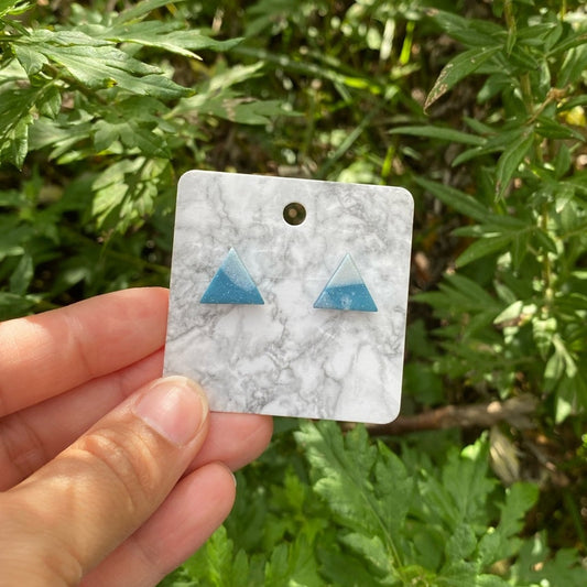 Small Polymer Clay Triangle‎ Studs